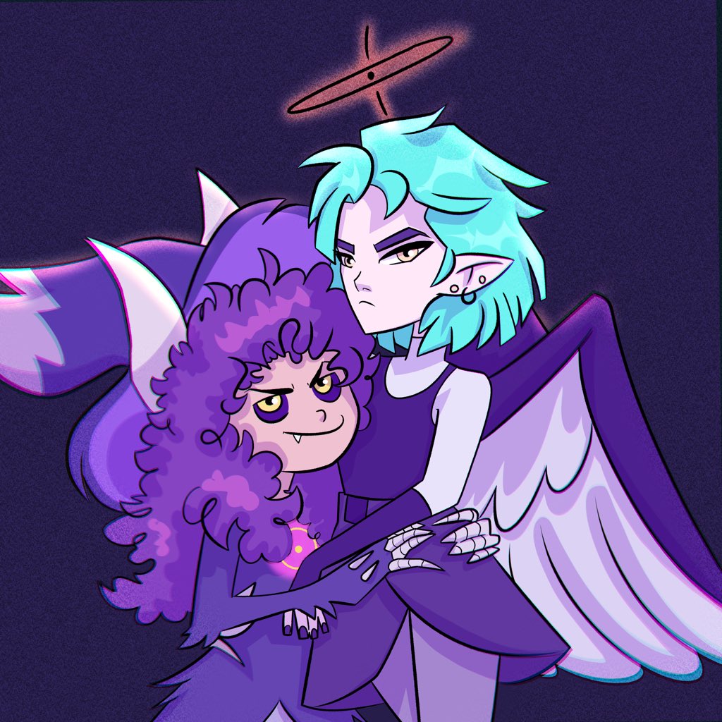 -Demon Luz & Angel Amity- Titan/Demon Luz & her awesome Angel girlfriend Amity! They both rock! Art is made by @Shad0wspd #TheOwlHouse #theowlhousefanart #toh #tohfanart #LuzNoceda #tohLuz #AmityBlight #tohAmity #Lumity #lumityfanart