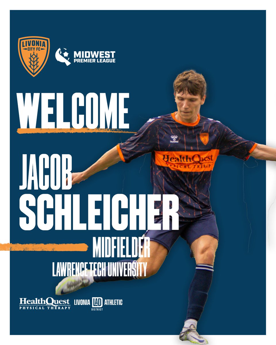 Livonia City F.C. (@livoniacityfc) on Twitter photo We kick off our 2024 player announcements by welcoming back Jacob Schleicher for his 3rd year with the club!
Jacob started in all 12 <a href="/midwestpl/">Midwest Premier League</a> games for us last year and had 2 goals and 3 assists.
#LCFC | #UTW We kick off our 2024 player announcements by welcoming back Jacob Schleicher for his 3rd year with the club!
Jacob started in all 12 <a href="/midwestpl/">Midwest Premier League</a> games for us last year and had 2 goals and 3 assists.
#LCFC | #UTW