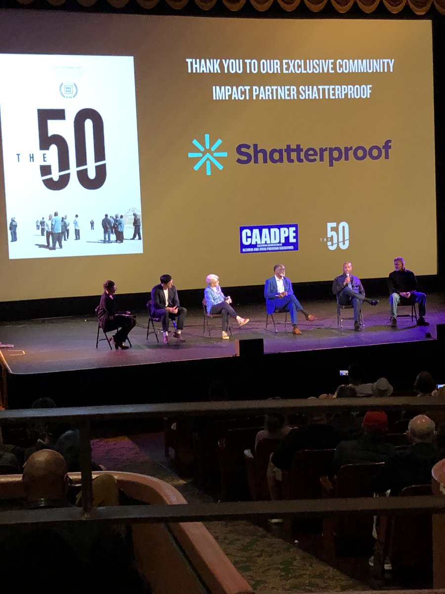 caadpe's tweet photo. #CAADPE attended @ShatterproofHQ's screening of the documentary "The 50". 

'The 50' chronicles how the first participants of the Offender Mentor Program not only navigate their own deep-seated traumas but harness those experiences to emerge as society's most adept healers. https://t.co/3maLk12RP0