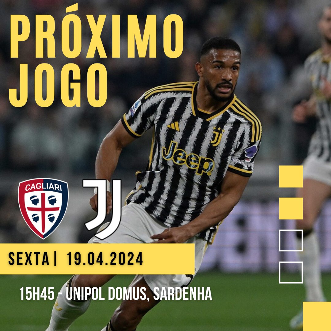 🗓️PRÓXIMO COMPROMISSO: CAGLIARI Com cinco vagas na próxima temporada da Champions League para os italianos, o objetivo do G-4 ficou mais perto! E, pela frente, um time que vem dando cabeça para os grandes italianos. Força total, talvez com o desfalque de Szczesny.