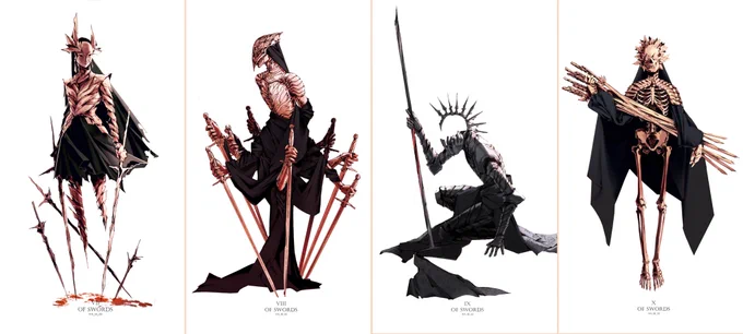 Suit of Swords is COMPLETE Pick one favorite, one to fight, and one to kiss 