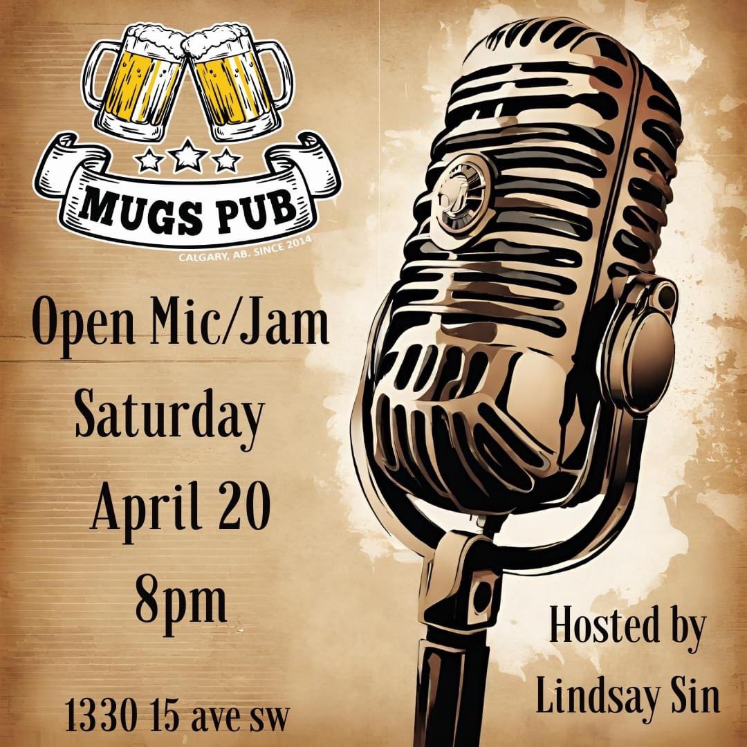 This weekend at Mugs!

Friday: karaoke starting at 8pm! $24 Jugs and $5 Jager! Plus Fish & Chips on special!

Saturday: Open Mic with Linday! It’s Wing Night! Plus $6 Tall Cans and $5 Jager!

#yyc #yycpubs #yycbeer #yyceats #yycpizza #yycwings #yyckaraoke #yychappyhour