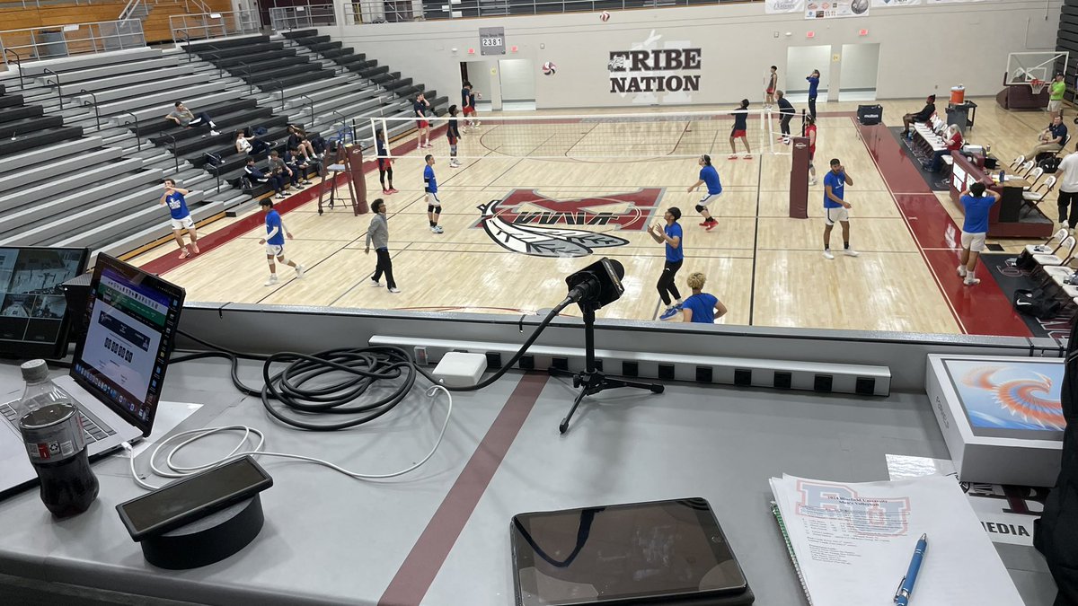 Appreciative of this opportunity, broadcasting the @AACsports Mens Volleyball Tournament. @schrayguy Follow along on @SESNsports