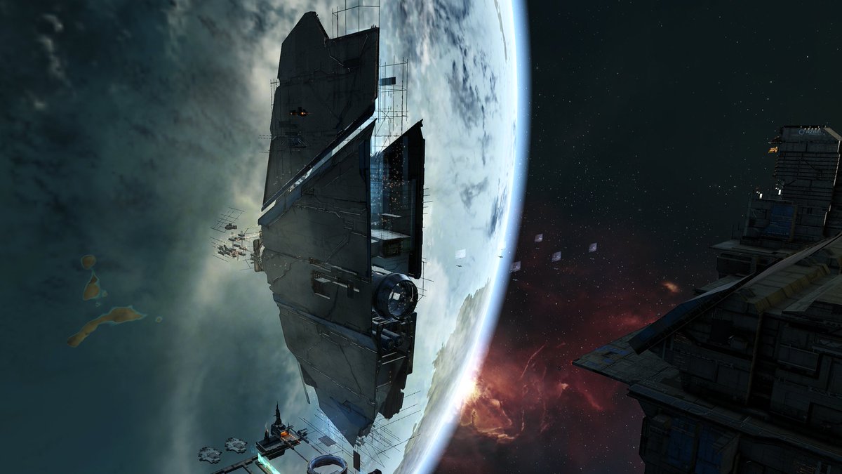 EveOnline's tweet photo. Upwell has expanded the construction of their yet-unknown prototype structure off the surface of Auviken VI 

What do you think it could be?

#Tweetfleet #EVEOnline https://t.co/8Eyw2c79aR