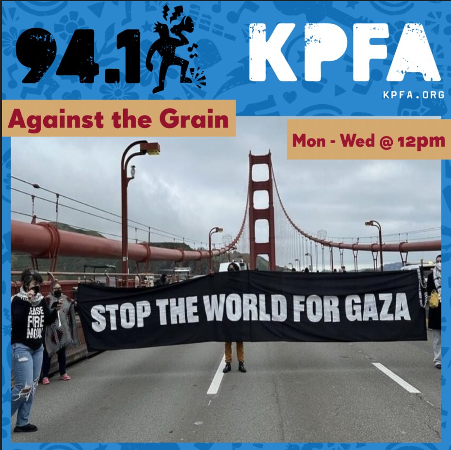 Ready for a thought-provoking discussion? Tune in to KPFA's 'Against the Grain' for the latest episode, 'Repressing Opposition to Israel.' Gain insights into this pressing issue from diverse viewpoints. Don't miss out—be part of the conversation! 🌍✨ #kpfa #kpfaradio