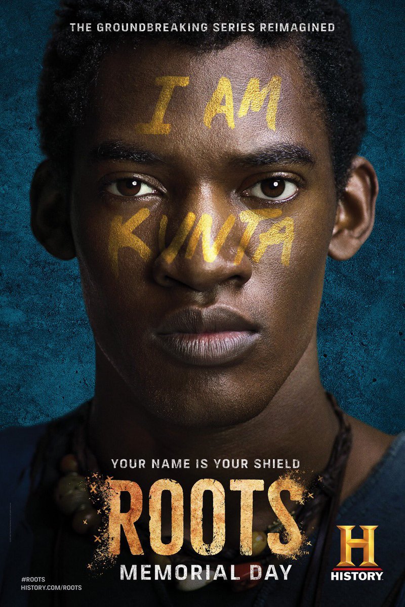 Watched, @RootsSeries today. Powerful film. But at the Root of “Roots”: A teenager that really wants to go home. A warrior. A Muslim. A son. A friend. Home was & is Africa. His name was not Toby. His name IS Kunta Kinte. #Letsgetfree #Emancipation #Freedom 🍉👊🏿