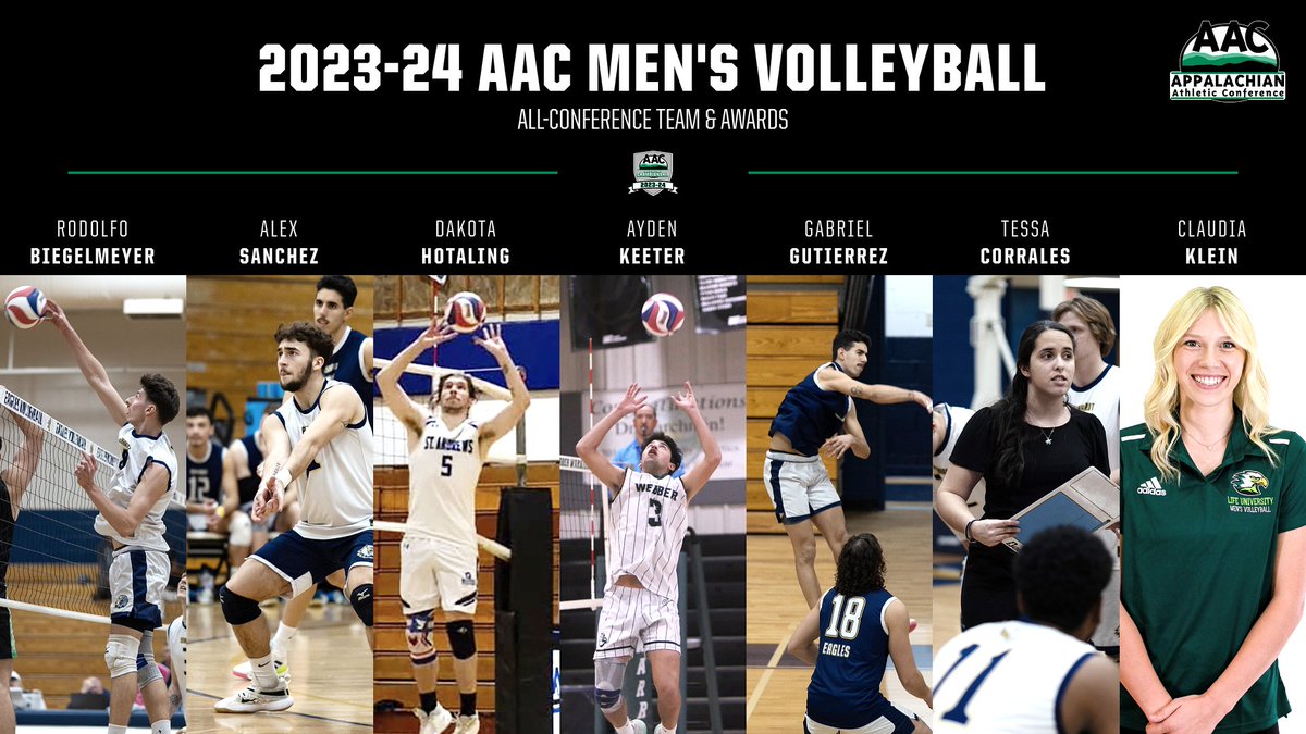 🏅ALL-CONFERENCE🏅

The 2024 #AACMVB All-Conference Team and Awards are out, and Rodolfo Biegelmeyer of @RU_Eagles is the Player of the Year

➡️ bit.ly/49CWQJv

#NAIAMVB #ProudToBeAAC