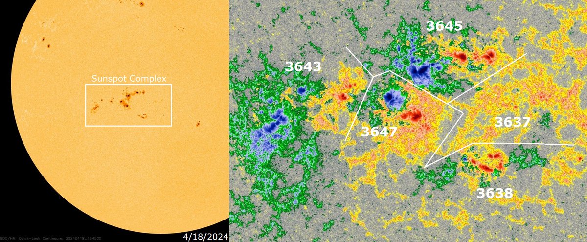 An update regarding the large sunspot complex and a solar flux index of 227. Full update via SolarHam.com