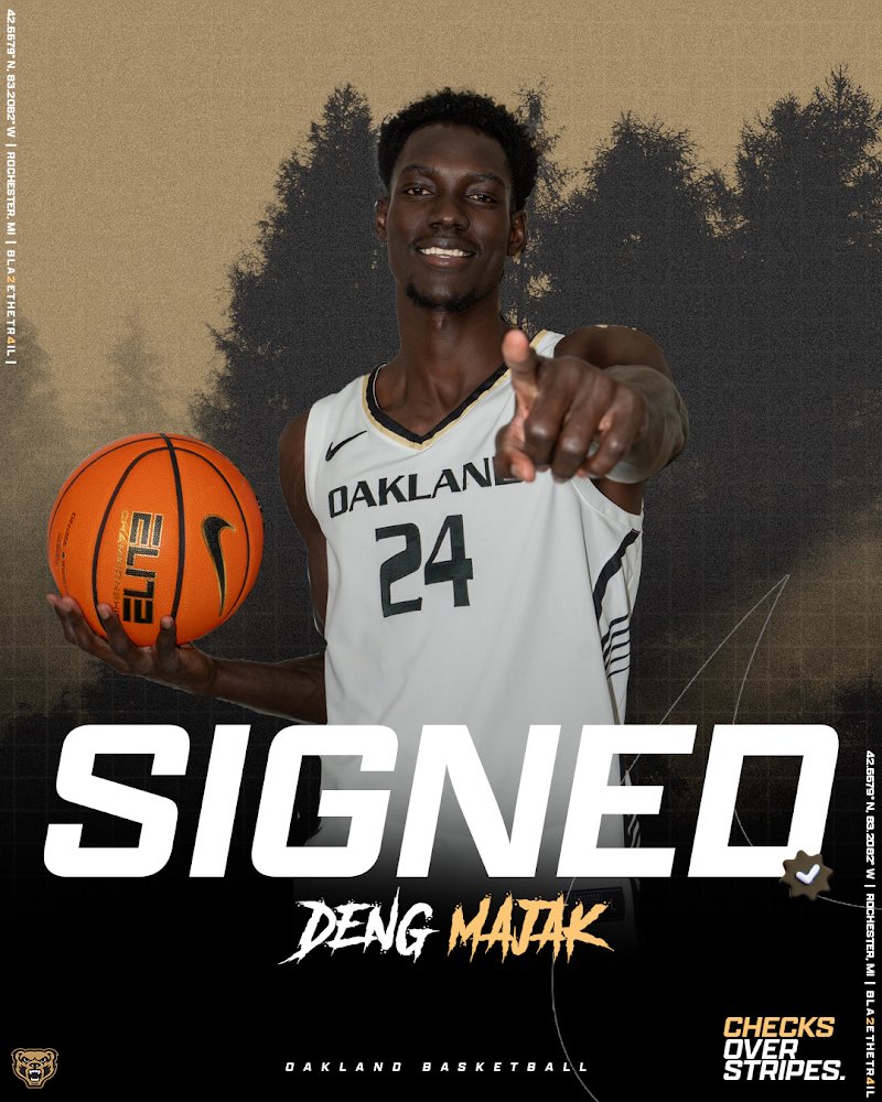 It’s official ✍️ Welcome to the Golden Grizzlies fam, @Dengmajak24!