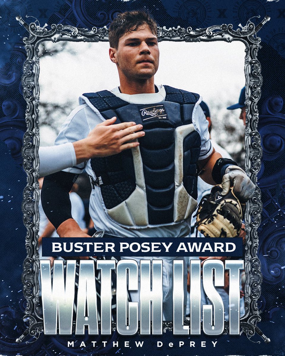 Matt DePrey earns a spot on the Watch List for the Buster Posey National Collegiate Catcher of the Year Award!

MORE: bit.ly/4d51i6q