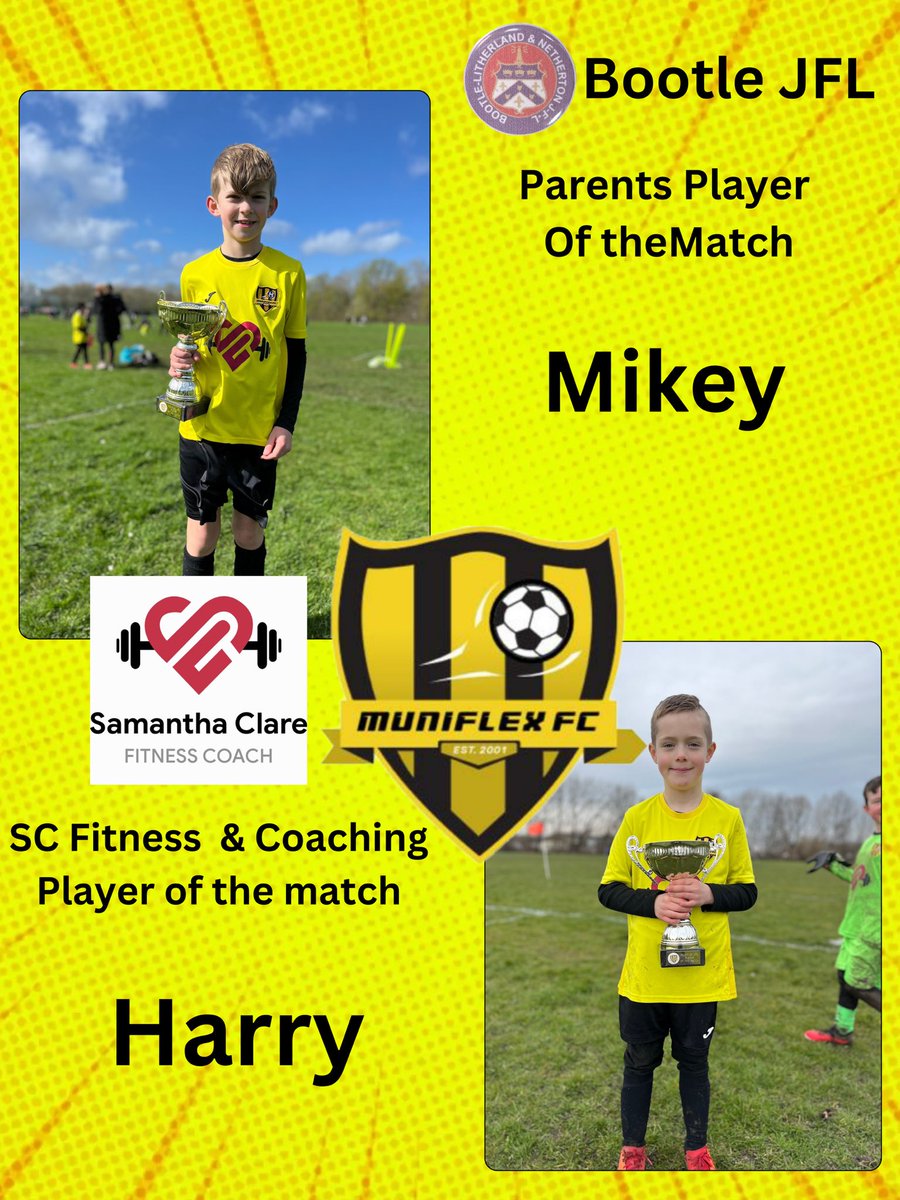 Under8 SC Fitness & Coaching player of the match was Harry for a real leaders performance up front he lead the press and topped it off with a great goal. Parents player went to Mikey for yet another commanding display at the back. Never lost a tackle and used the ball really well