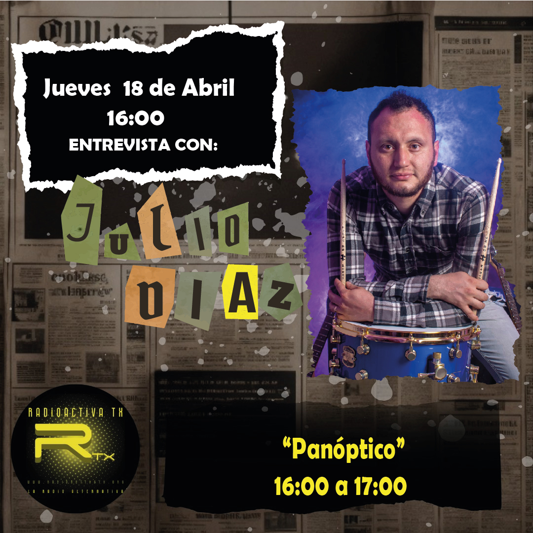 RadioactivaTx's tweet image. Hoy en "Panóptico" tendremos en entrevista al músico Julio Diaz Jr,presentación en la feria de Aguascalientes, haciendo un homenaje musical a su padre.
Facebook: facebook.com/juliodiazjrmus…
Instagram: instagram.com/juliodiazjr/
open.spotify.com/artist/7CzSWzE…