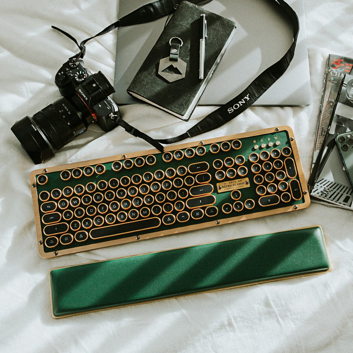 Our Retro Classic Limited Edition Emerald sure looks tranquil 📷 #azio #laptop #tablet #pc #phone #shop #sitewide #gift #workspace #mac #tools #discount #upgrade #april #spring #deals #retro #camera #workshop #mouse #keyboard #design #desktop #mechanical #sale #shop #promo