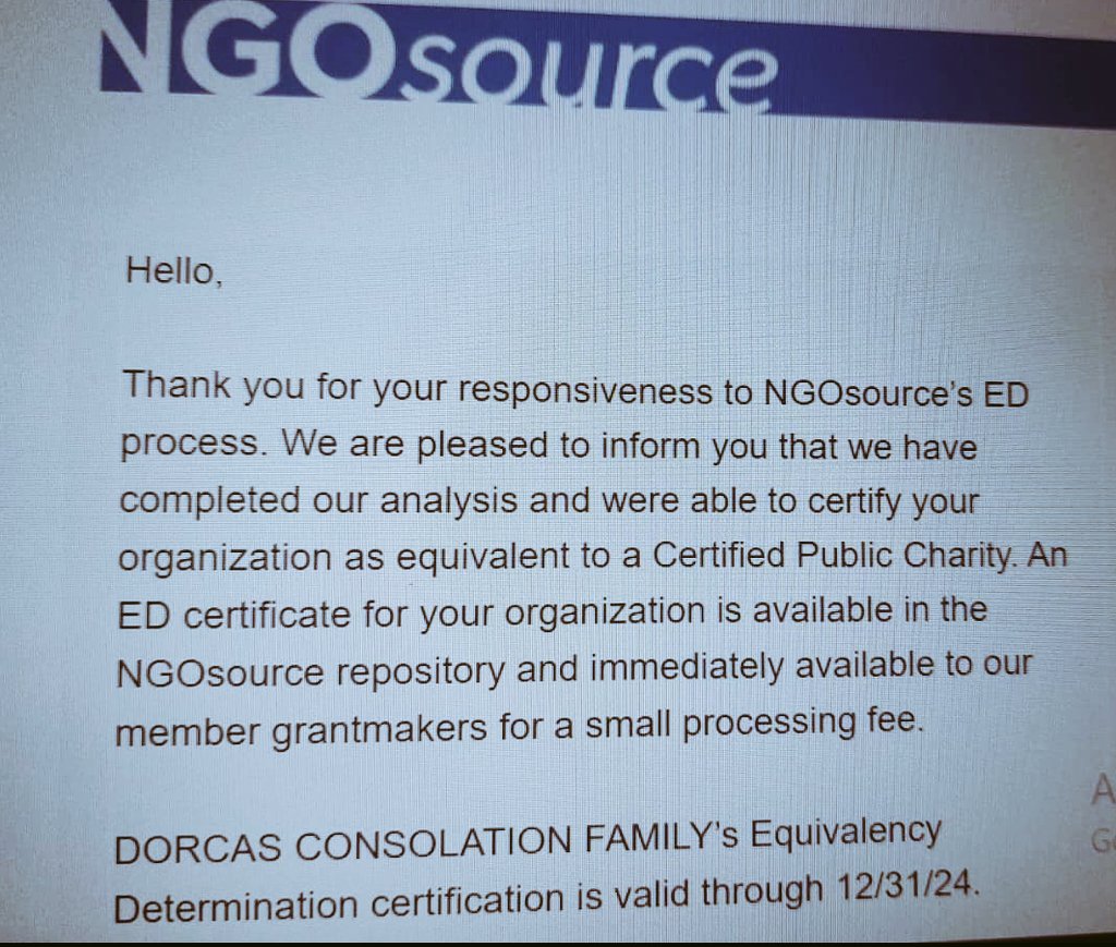KetsiaKabanyana's tweet image. Thrilled to have received our #EDcertified status through @NGOsource! @DCFWOMEN #equivalencydetermination certificate is now on file in the #NGOsource repository for US based grantmakers to request &amp;amp; access. Please visit NGOsource ngosource.org