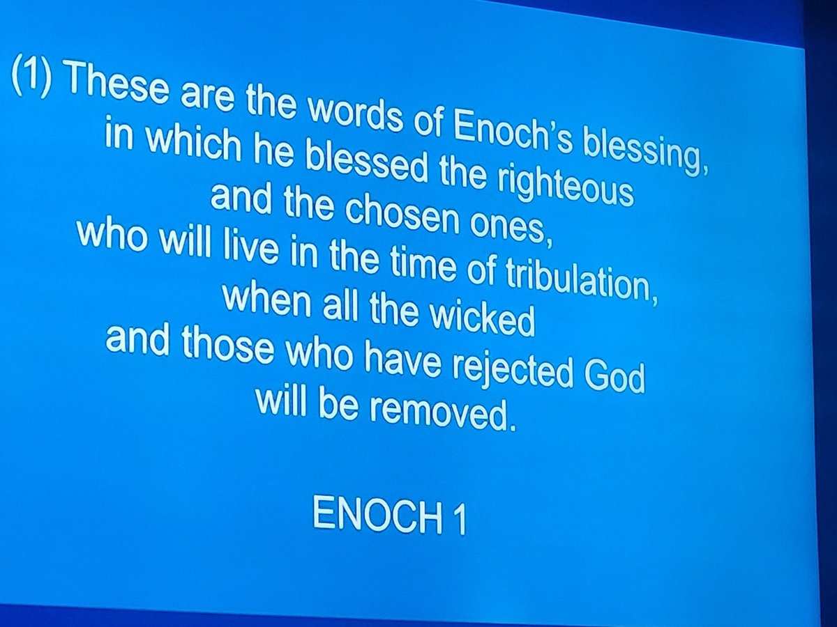 It's time to read Enoch. It's time to acknowledge we've been lied to even about eschatology. It's time to watch the wicked go through tribulation while the righteous prosper.
