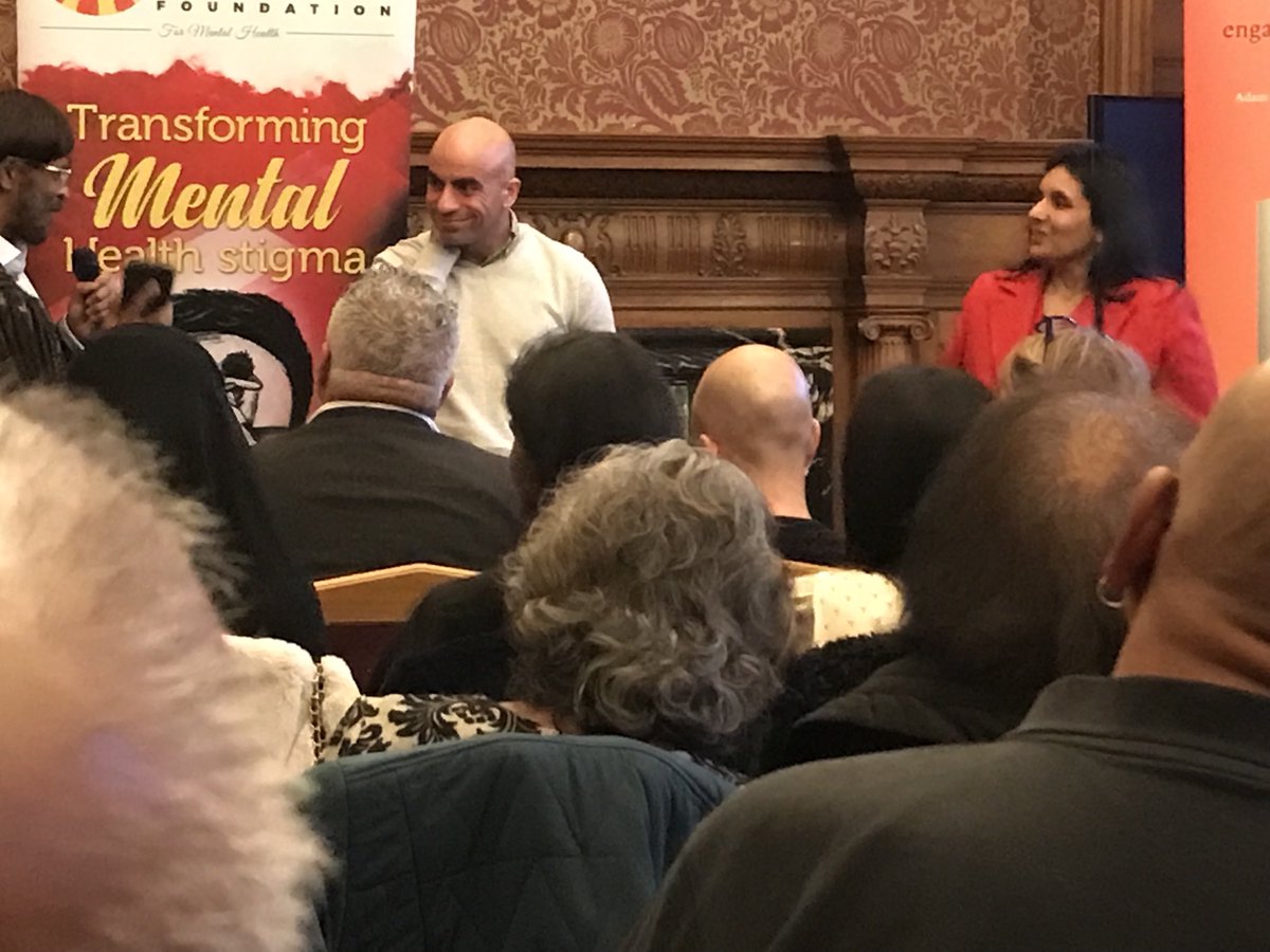 Thank you to the wonderful ⁦@ahmedhankir⁩ for sharing your powerful voice & story at the launch for your new book “breakthrough”. Thanks to ⁦@ManjuShahul⁩ & her foundation for hosting the event helping to break down the stigma of mental health 🙏🏾❤️
