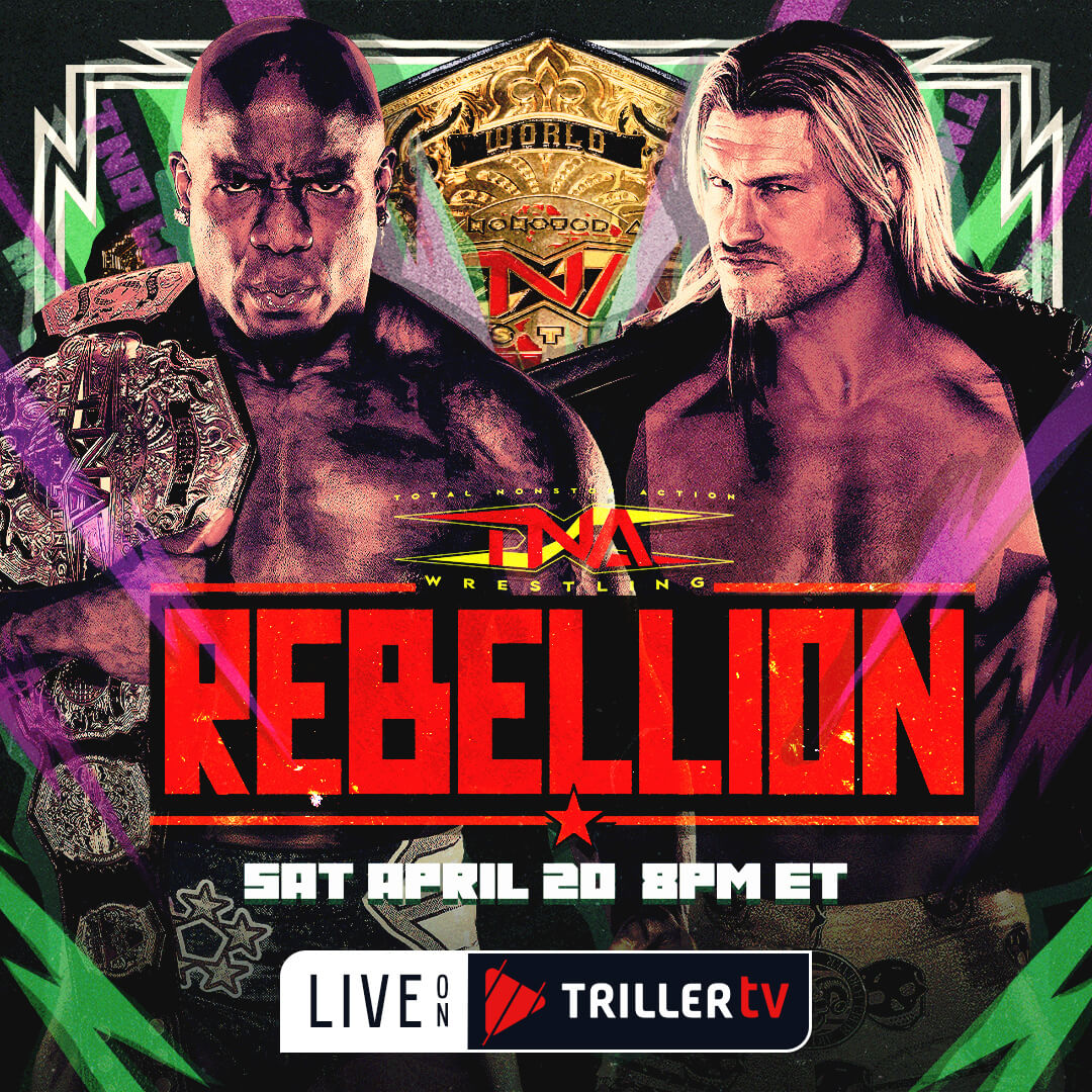 🔴 Put your Saturday night plans on hold because you must catch some ferocious #TNAWrestling. Get excited cause it's 2⃣ DAYS AWAY! #Rebellion Saturday live on TrillerTV.com 👉 bit.ly/Rebellion2024