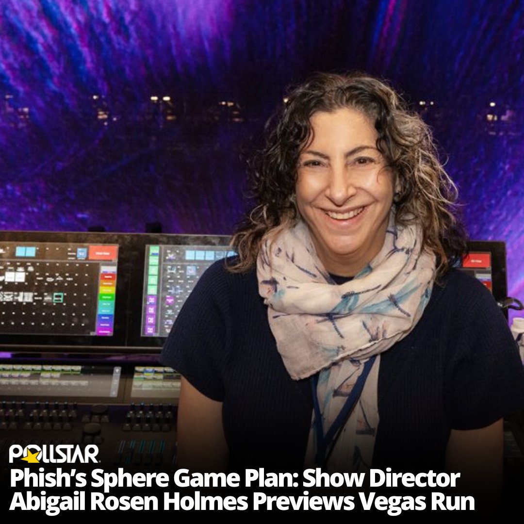 On the eve of @Phish’s historic run at @SphereVegas, #Pollstar caught up with Abigail Rosen Holmes, an industry veteran who has worked with Talking Heads, Roger Waters, Peter Gabriel, Miley Cyrus and Janet Jackson. news.pollstar.com/2024/04/16/phi… #Sphere #Phish