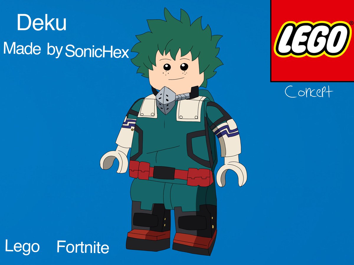 Ok Iam Back With another Concept 
Anime x Lego Fortnite PT 1
Iam done trying to play Lego Fortnite as Deku and I get a women default skin so I decided to make anime Lego concepts I hope you enjoy 

Lego Skins Deku and Son Goku