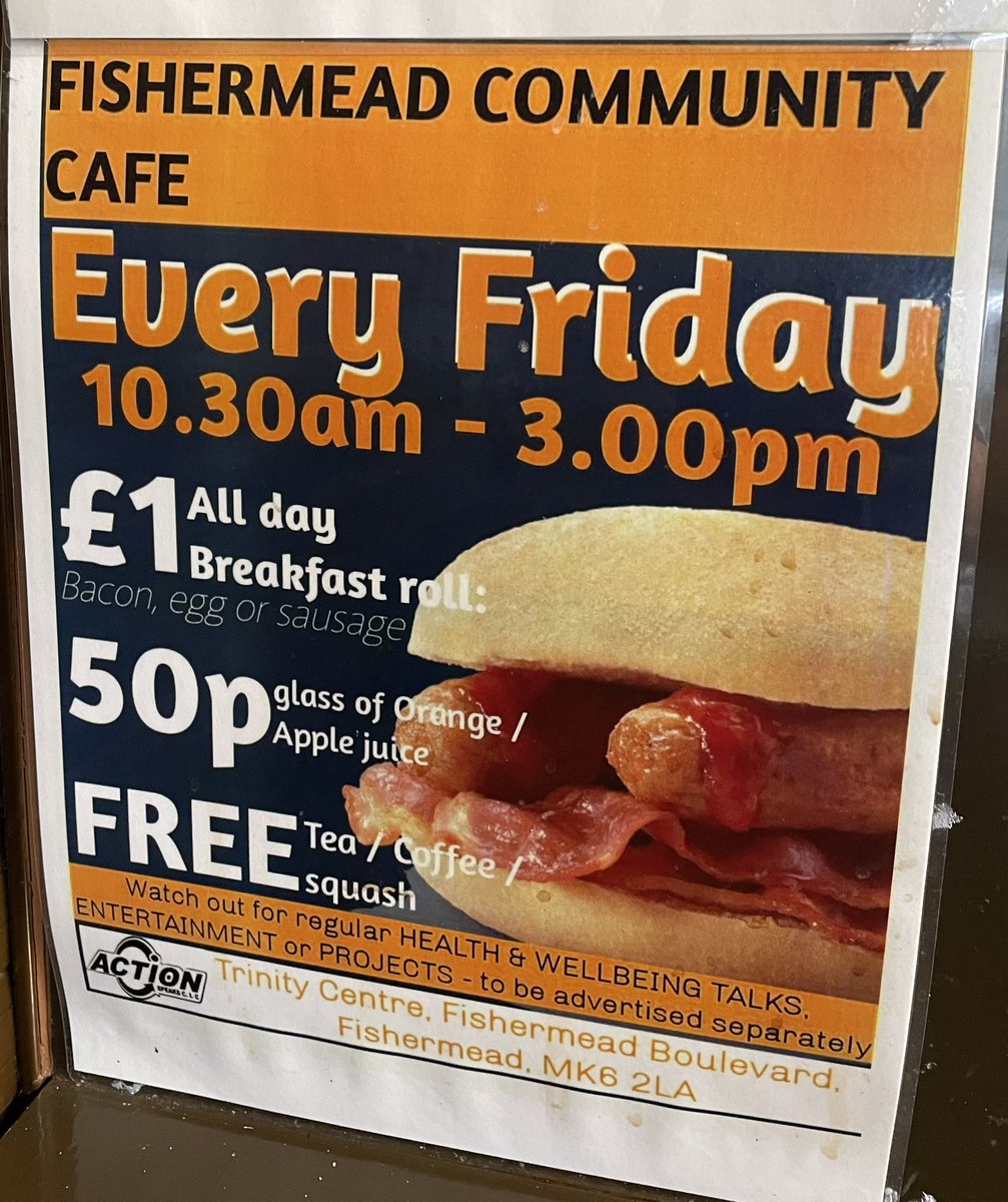 Excited to be supporting this community breakfast for Action Speaks tomorrow with my wonderful colleagues @CherylDyson12 n Jane Waters. Huge thank you to the Fishermead Co-op store for supplying all the food. Looking forward to seeing everyone 😀 #communitymatters