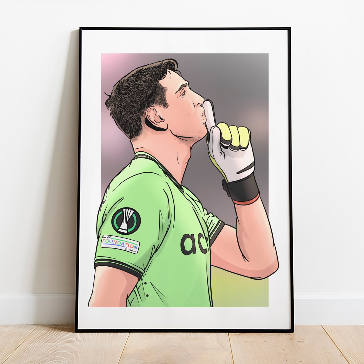 Enough of you asked, so I had to get on, to repay the favour, please hit repost 🤙🏼🎨✍🏻 Emi Martinez, the hero again, breaking French hearts all over again, picking up two yellow cards and not getting sent off due to a rule I’d never known about, saving winning penalties… Best…