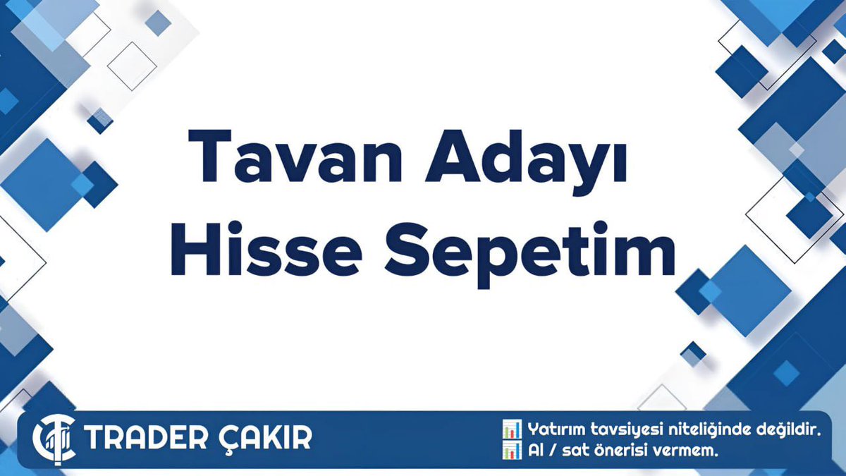 Bugün tavan adaylarım 

Beğenmeniz yeterli kardeşlerim.

#BEYAZ

#CONSE

#SELGD

#OTTO

#IEYHO