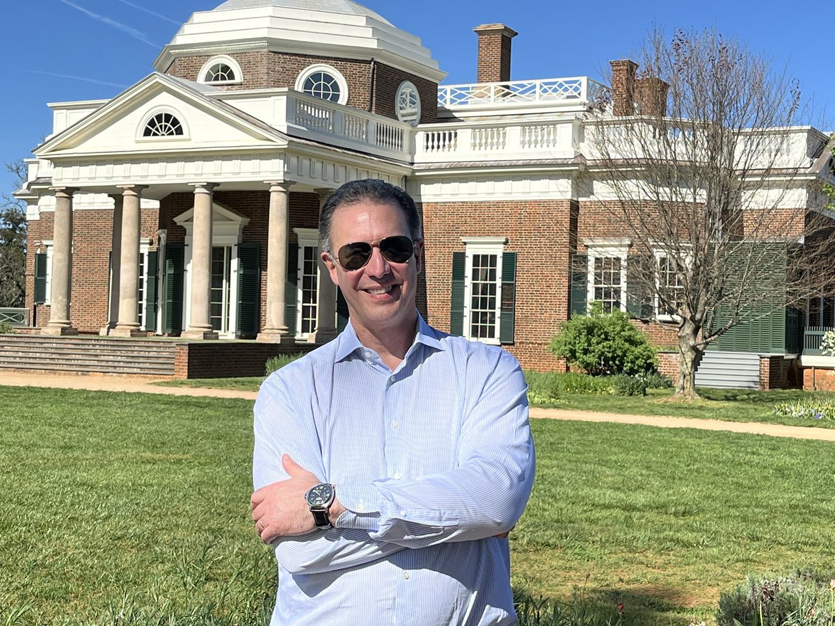 Channeling his inner Thomas Jefferson, @JJheart_doc visits @TJMonticello as part of the @CardioUva Grollman lectureship @UVACardsFellows @ACCinTouch @UvaDOM