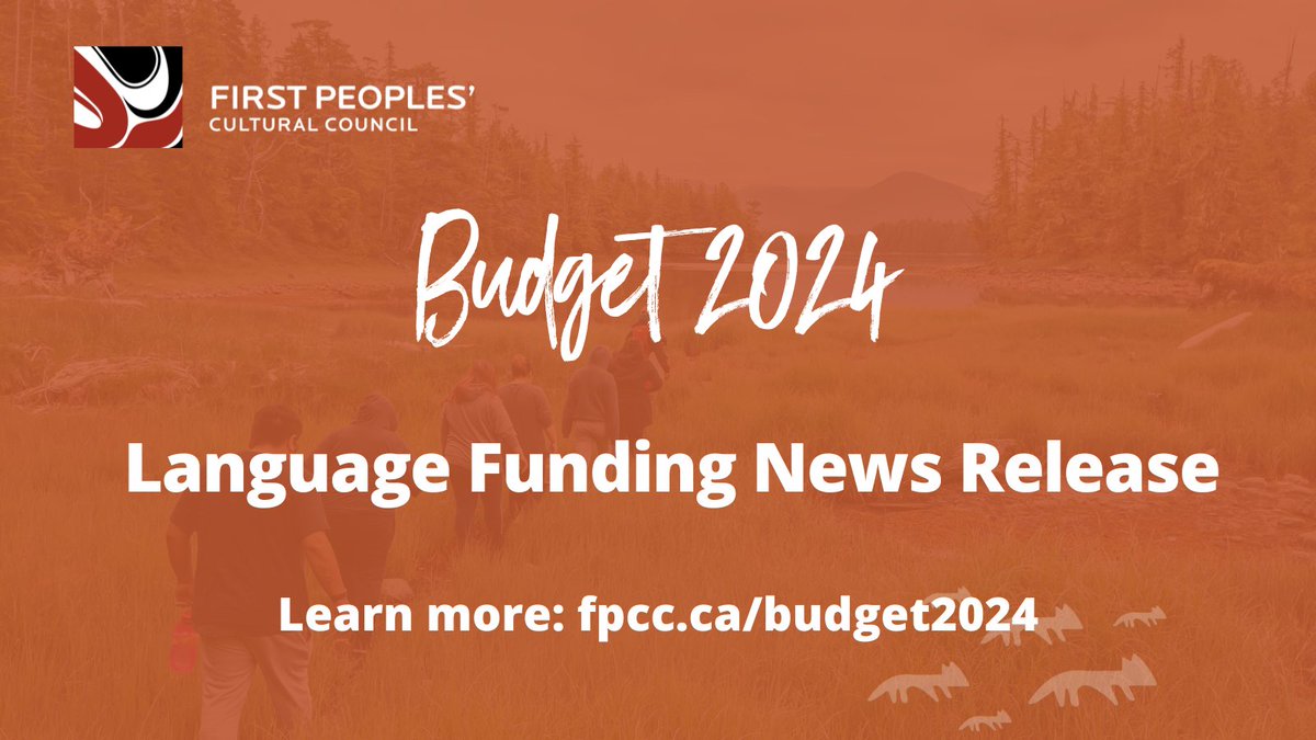 Our response to federal funding in Budget 2024 for Indigenous language revitalization across Canada and the impact on language revitalization efforts in B.C. Learn more in today's news release from the First Peoples’ Cultural Council: fpcc.ca/budget2024