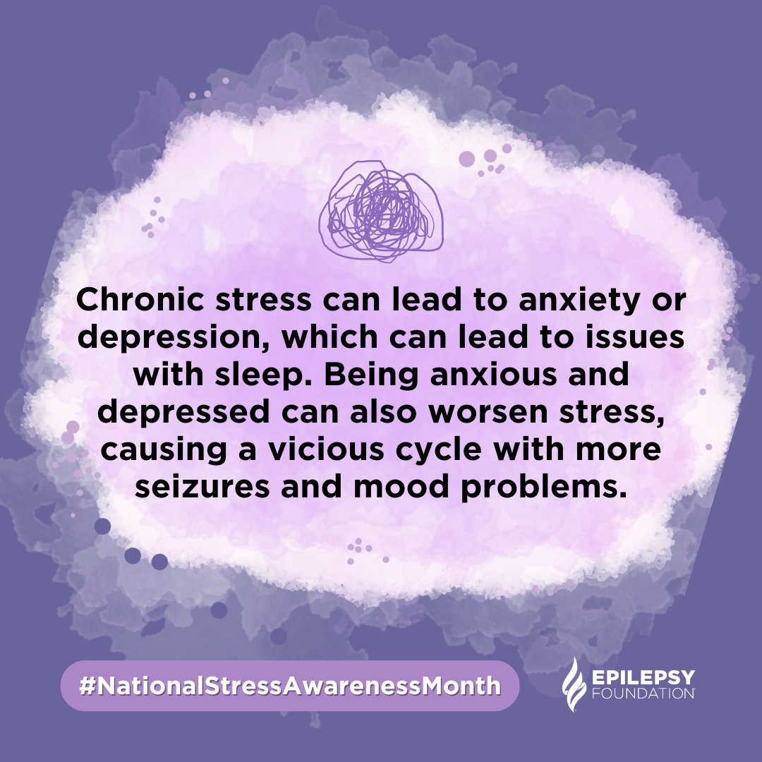 Stress affects everyone differently, making it hard to pinpoint its role in triggering seizures. While the exact connection is unclear, stress can impact many with epilepsy. Learn more: bit.ly/3PZwYk3 #NationalStressAwarenessMonth