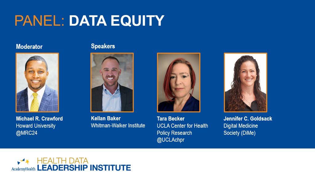 Get excited for the Data Equity panel at the Health Data Leadership Institute and learn about the importance of high-quality data on sexual orientation and gender identity from panelist @KellanEBaker on our blog: academyhealth.org/blog/2024-04/d…