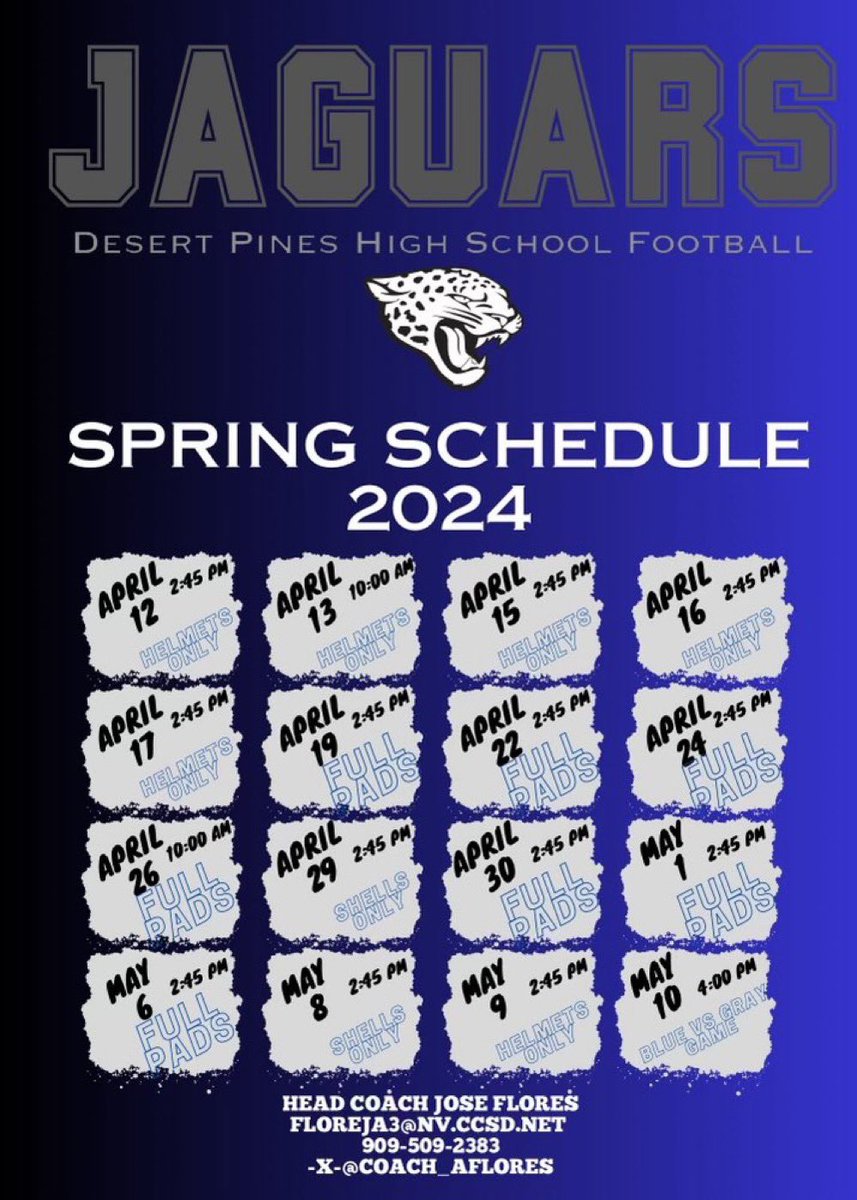Excited to be in pads tomorrow for spring ball! @Coach_AFlores @Sam_Poutasi73 @DP_JagsFootball