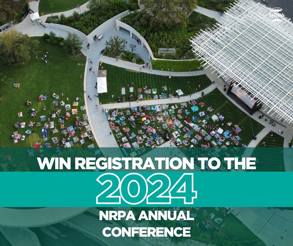 Enter the 2024 NRPA Annual Conference Sweepstakes for a chance to win a 2024 NRPA Annual Conference full-package registration, lodging in Atlanta, and $500 for travel! Enter before Friday, May 10, at 11:59 p.m. EDT: bit.ly/444dH6H #NRPAConference2024