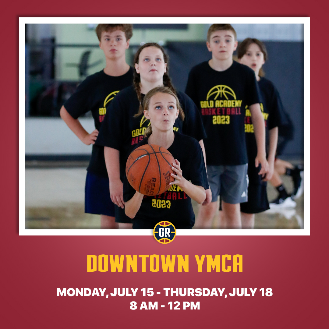 Due to high demand, we have added a NEW LOCATION to our Gold Academy list! Join us July 15-18 at the Downtown YMCA. 🏀 Register Now - bit.ly/4aVgelK