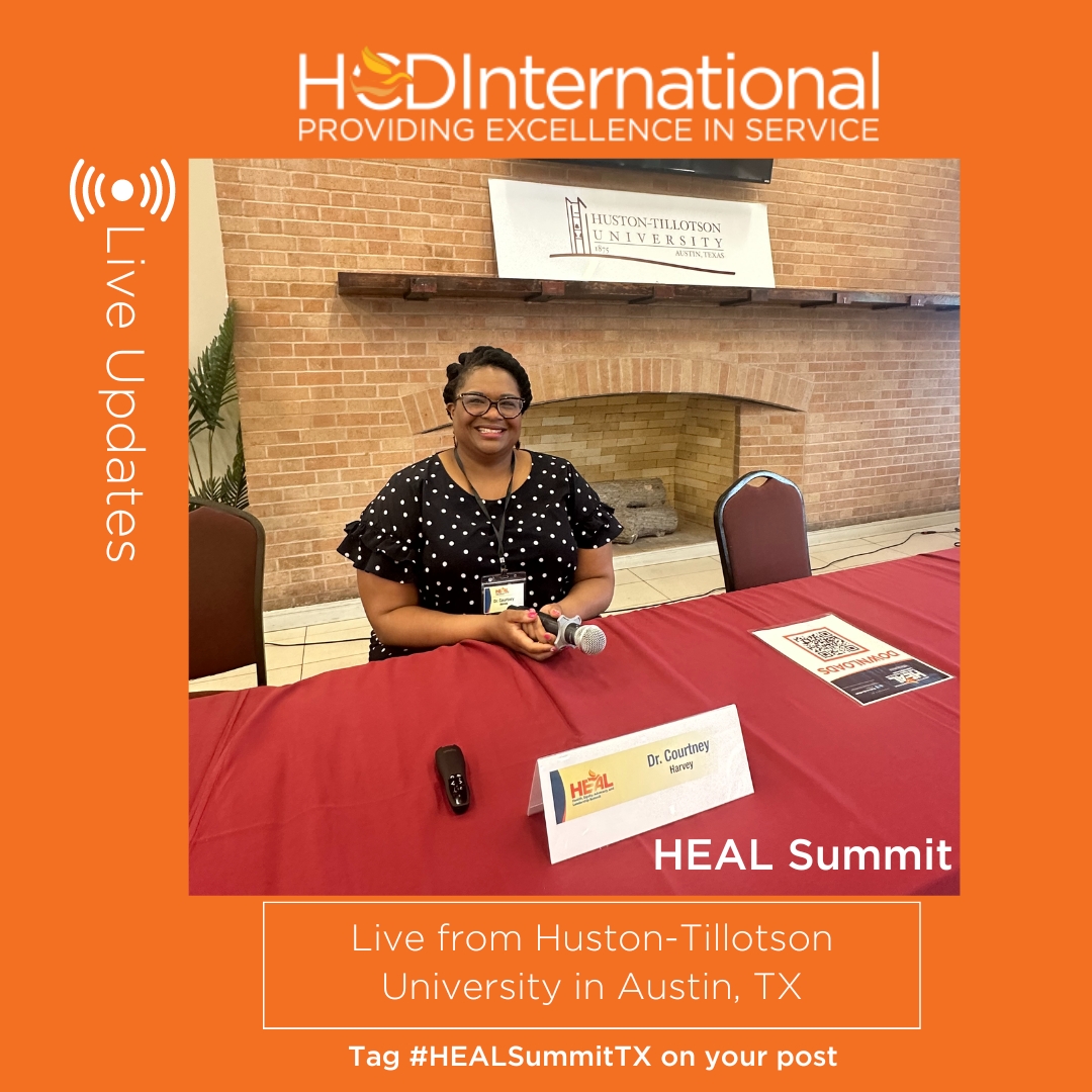 #HEALSummitTX We are excited to hear from Dr. Courtney Heard Harvey who will be discussing mental health, it's importance, and a bit about her story. After a very lengthy and event-filled day, this panel is right on time! 🧡
