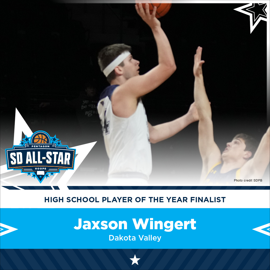 5th nominee for ⭐ SD All-Star ⭐ boys player of the year: @jaxson_wingert, a 6-foot-7 forward with @DVMensBball. This season he led the Panthers to another state tourney with a 3rd place finish. He'll play college hoops with @briarcliffhoops. #SanfordSports | @sanfordhoops_sf