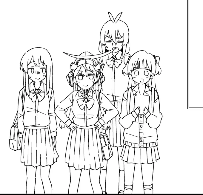 おはようございます!!
4人が同じ画面に写ってるとこの作画
#鷲尾ちゃんは楽天的でいたい 