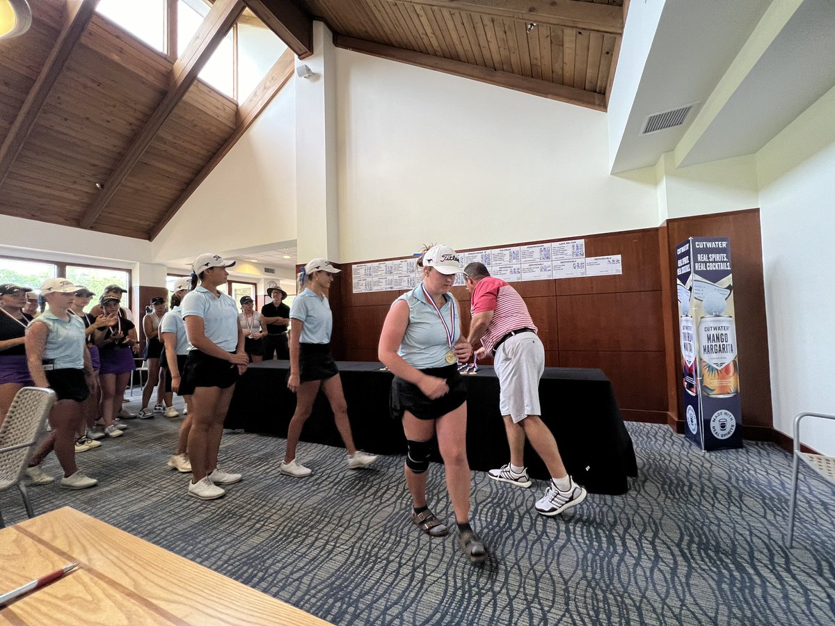 FwoodGolf's tweet photo. Friendswood Girls Golf are Region III-5A Champions!!! Please congratulate these girls on their dominate performance!
Mary Kerr (SR)
Trinity Bosley (JR)
Margaret Kerr (FR)
Mary Scheschuk (JR)
Katherine Janda (FR)
Way to go Mustangs!!!
@FwoodAthletics @FWoodG @fhsmustangs https://t.co/NbO9wzAVTQ