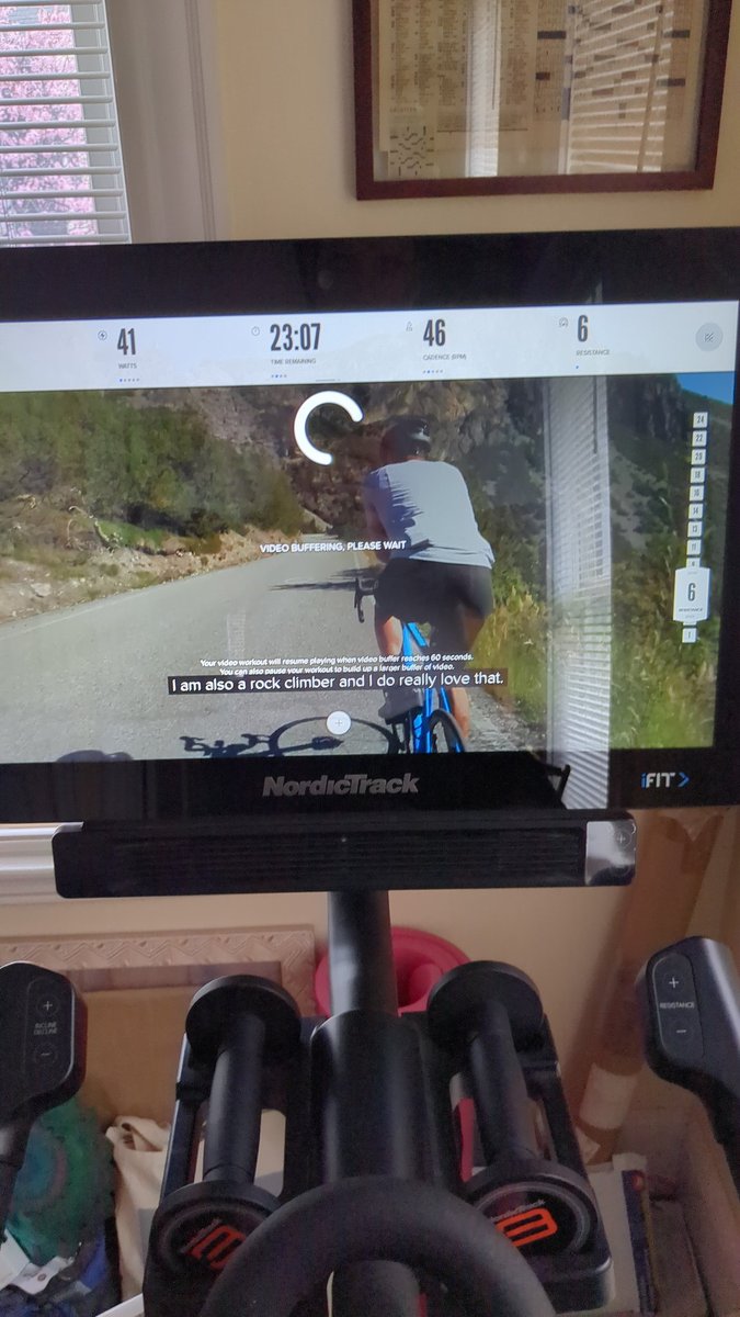 Hey <a href="/iFit/">iFIT</a> this ride is constantly buffering making for an interrupted ride. It happened yesterday and today. Is it something I'm doing on my end or is it this segment?