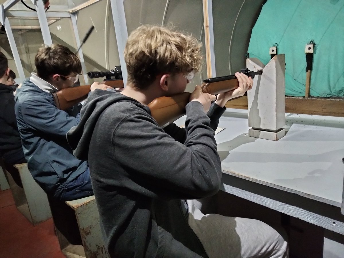 genesis_esu's tweet photo. Tonight we tried out air rifle shooting with Graham and Joe https://t.co/QaoTxxlyac