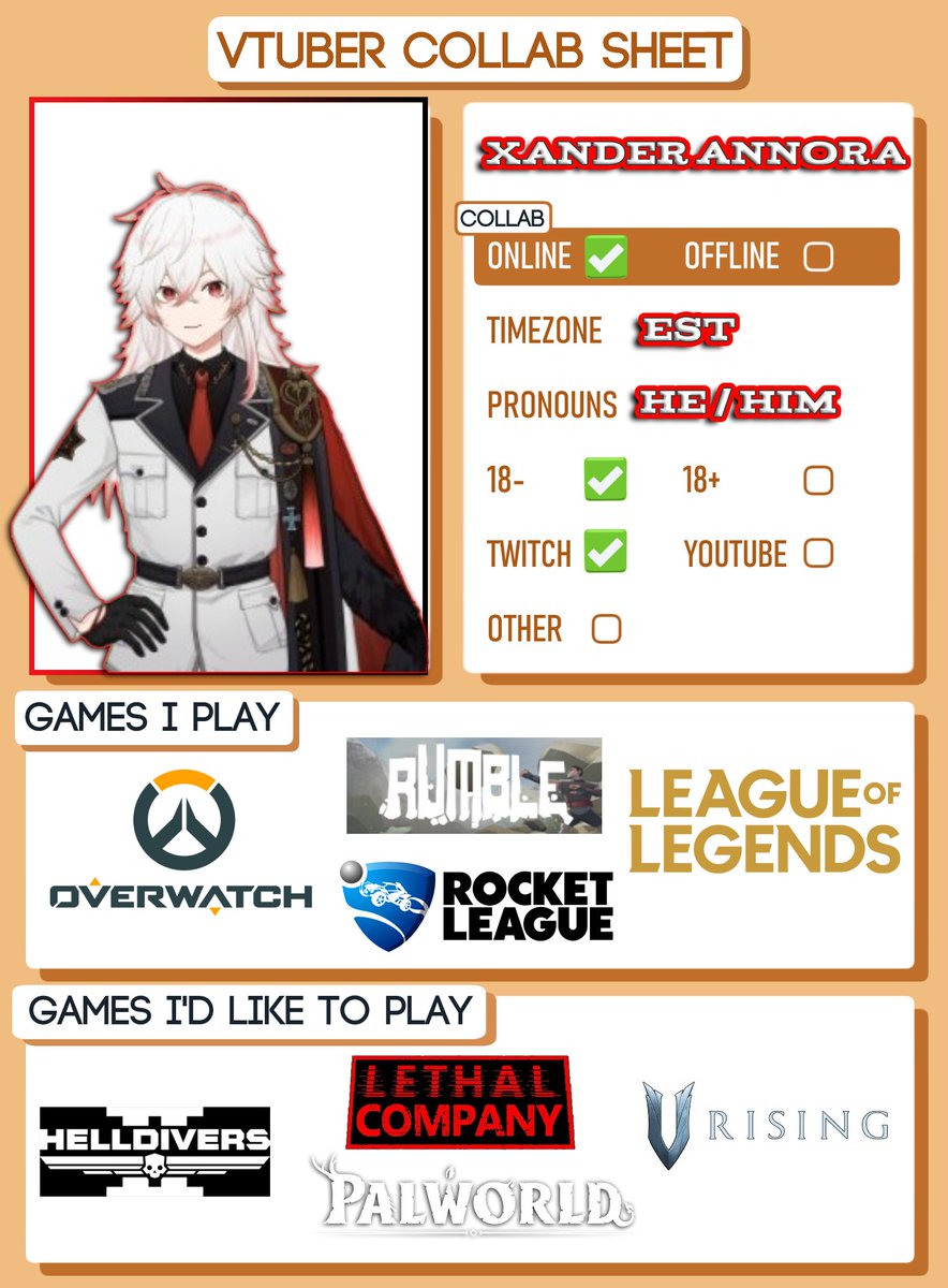 Got my own little player card! 
#Vtuber #VTuberEN #Collab