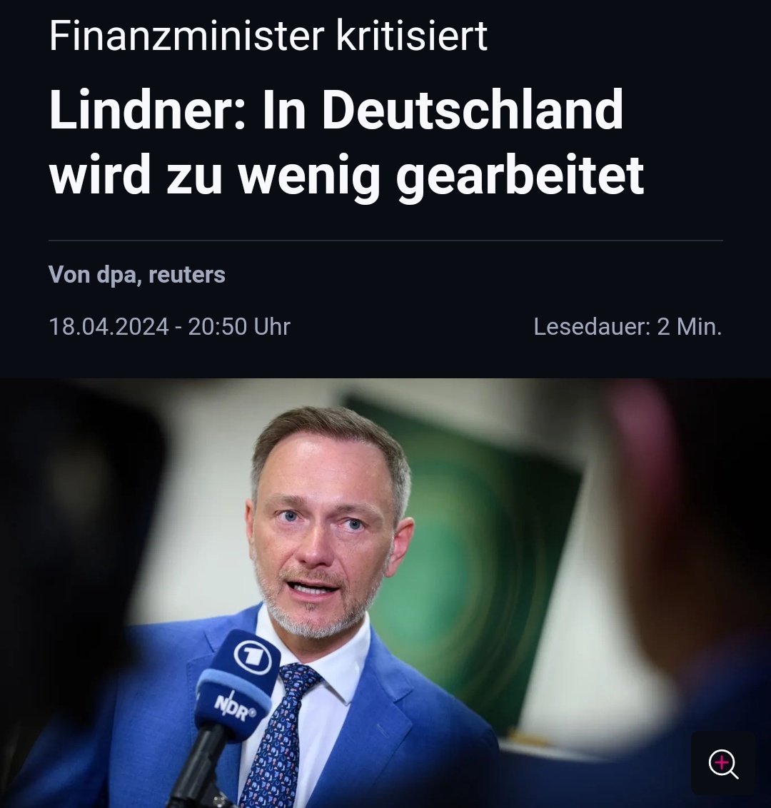 Lindner gesteht, dass die Regierung zu wenig für Deutschland arbeitet
