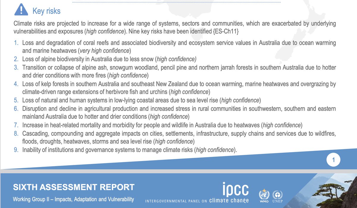 As we grapple with the loss of snow gums & alpine ash, our friends in the west face similar collapse. Sadly it is all consistent with what the IPCC 6th assessment warned us about.