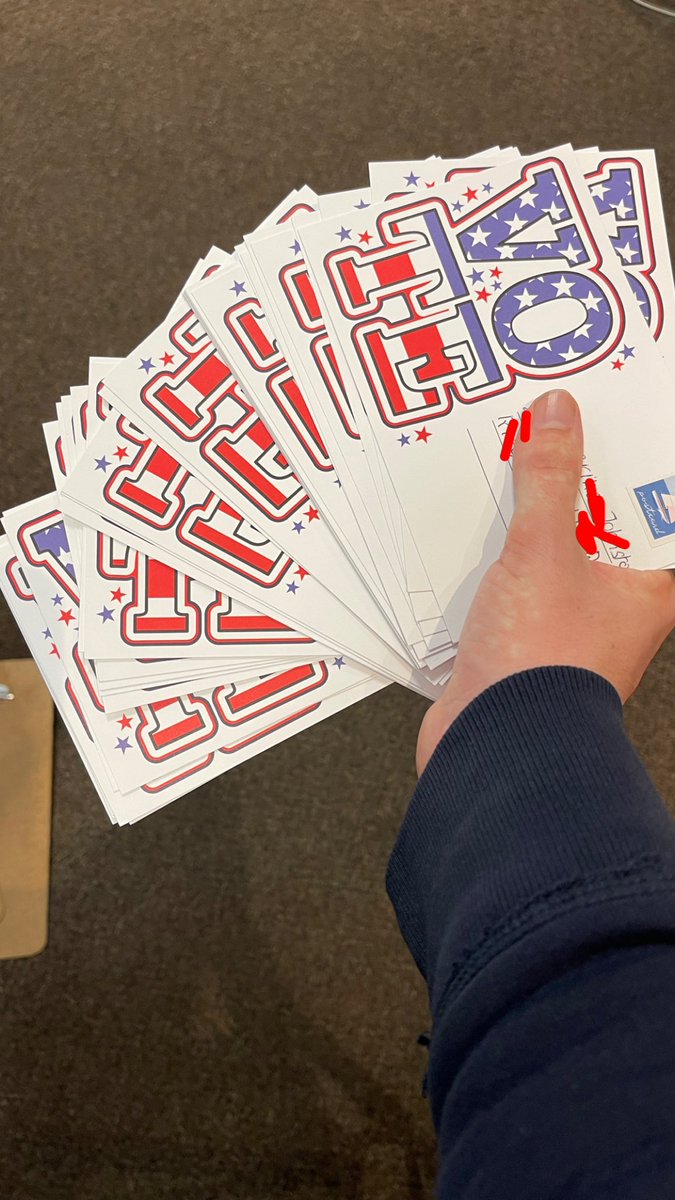 GOAL HIT! I have officially sent out 300 postcards to Pennsylvania Republicans! @ScottPresler @EarlyVoteAction #Pennsylvania #RegisterRepublican #BucksCounty #ErieCounty