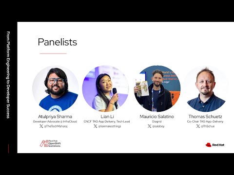 OpenShift Commons KubeCon EU Paris Panel: From Platform Engineering to Developer Success #cloud #human #Lian #native #Thomas
tinyurl.com/22qfkz2l