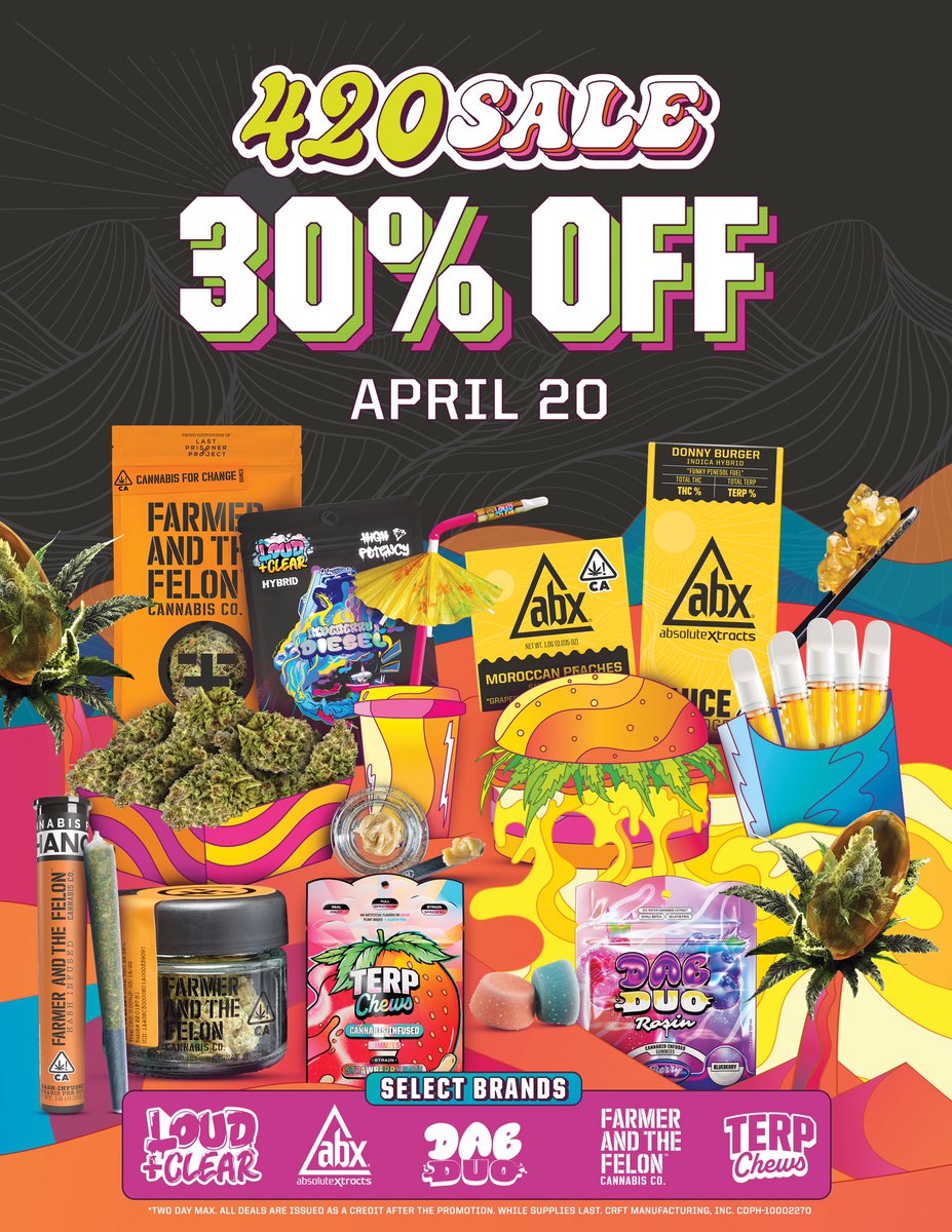 RemedyRoom420's tweet photo. All of our faves are doing huge % off all day 420 https://t.co/nXVMkQ77qR