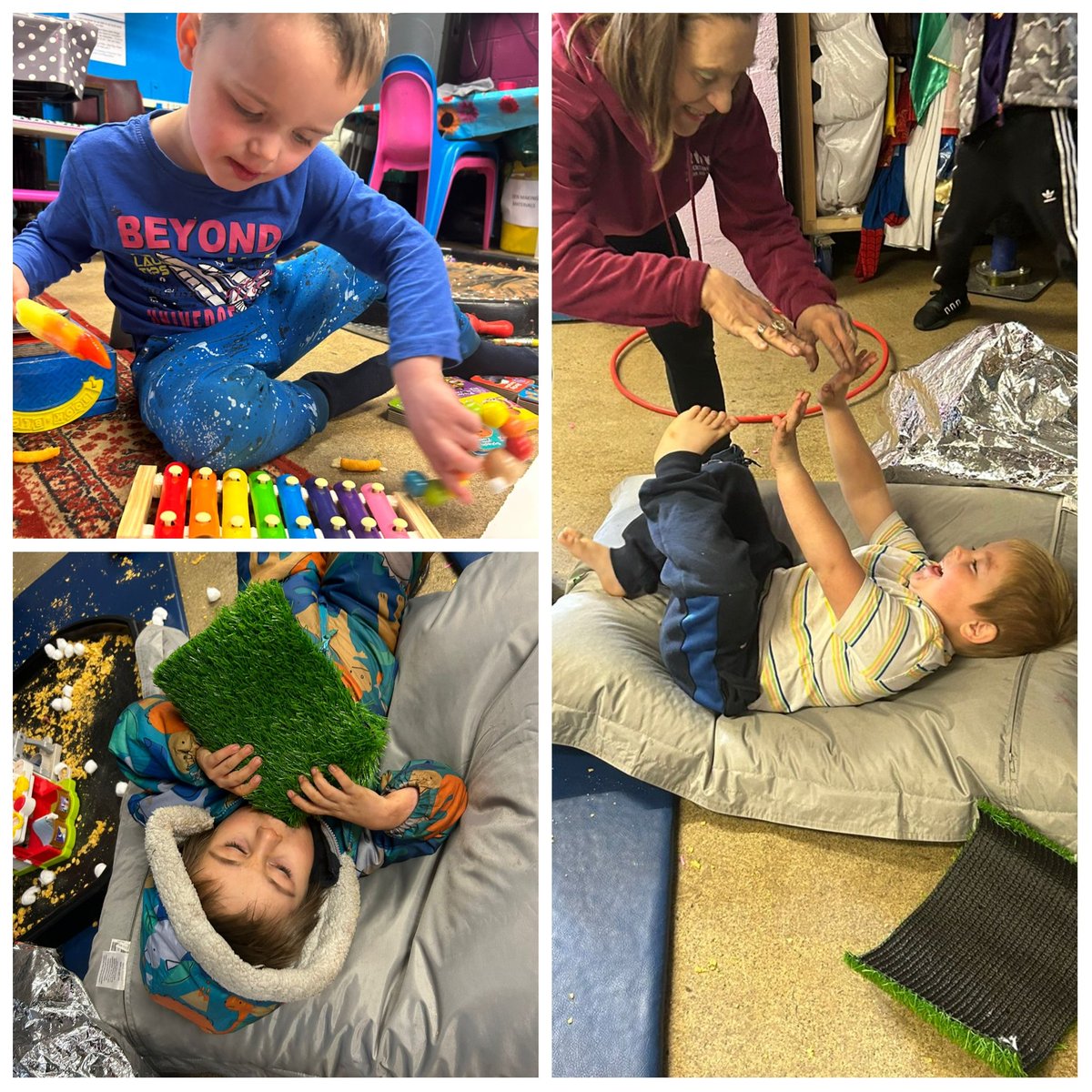 Today we held our first 'Sensory Seekers' play session - a safe space for exploration, creativity and curiosity ! It was a fantastic session with lots to see, hear, taste, touch and smell...
