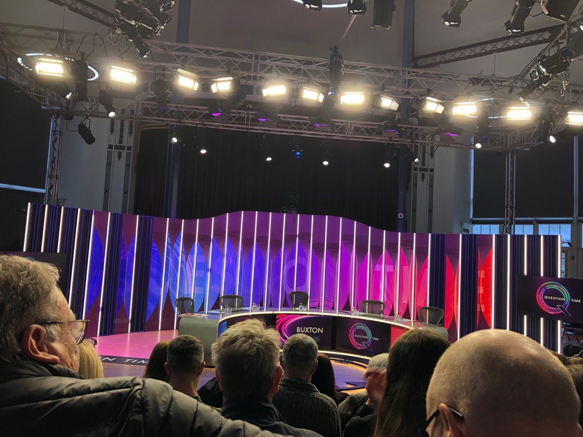 It was a great show tonight with fantastic audience participation filmed in our Octagon! #BBCQT Very proud to have played host #Buxton #Derbyshire