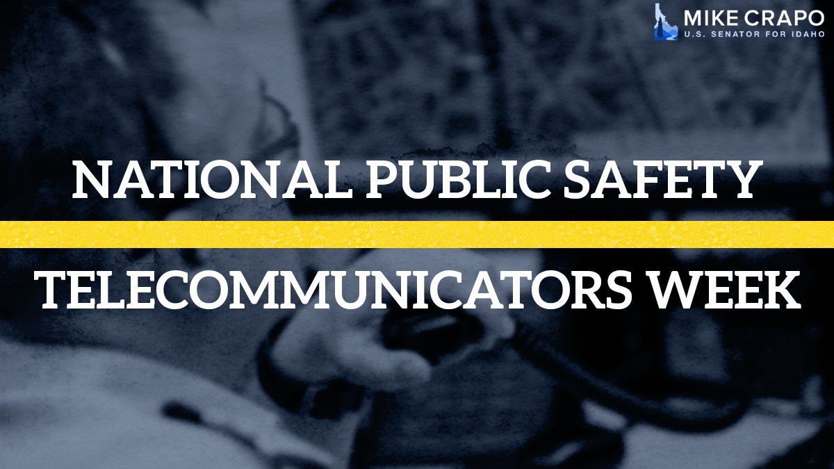 This week marks Public Telecommunicators Safety Week, a time to celebrate the unseen backbone of emergency services. Thank you to all Idaho dispatchers for being the first line of response and protection for our local communities.