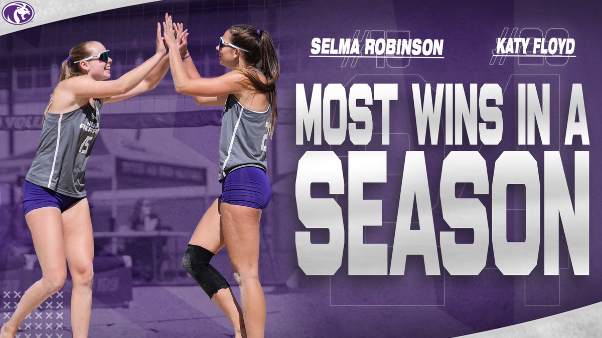 UNA_BeachVB's tweet photo. 🚨Another program record for Beach Volleyball!🚨

With their two wins yesterday against EKU and Chattanooga, Katy Floyd and Selma Robinson now hold the single season program record for wins as a pair! 🔥

#RoarLions🦁 https://t.co/LZSBfmyEWz