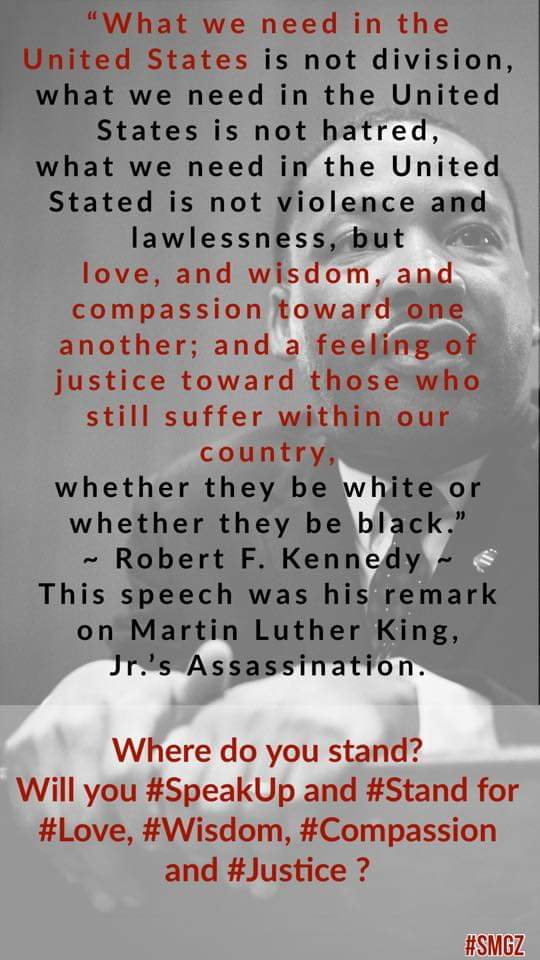 #RobertFKennedy speech on #MartinLutherKing assassination.

#smgz
@sgapuz_MAGA
#GodsSoulCatchers